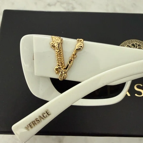 Versace Elegant White Sunglasses - Picture 8 of 13